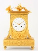 French Empire borne mantel clock